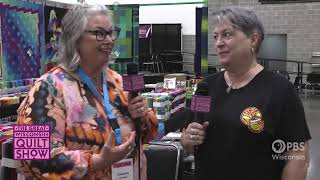 Karla Overland Owner Cherrywood Designer Fabrics  The Great Wisconsin Quilt Show [upl. by Kristie113]