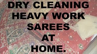 HOW TO DRY CLEAN LEHNGA AND HEAVY SAREES AT HOME [upl. by Bayless842]