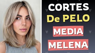 Cortes de Pelo Media Melena 2025 para Mujer  Moda MV [upl. by Ydnyl732]