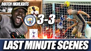 LAST MINUTE SCENES KULU SAVES SPURS AT THE ETIHAD Manchester City 33 Tottenham MATCH HIGHLIGHTS [upl. by Pauiie451]