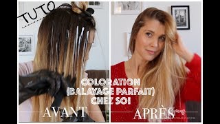 Tuto coloration mèches balayage pour les cheveux [upl. by Anaicilef848]