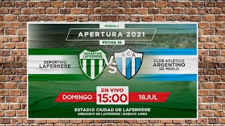 LAFERRERE vs ARGENTINO  EN VIVO  FECHA 19  APERTURA 2021 [upl. by Carmella]