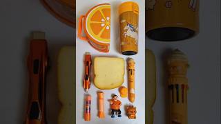 Outstanding Orange stationary items backtoschool shortvideo stationary asmr schoolstationary [upl. by Manda]