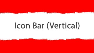 Icon Bar Vertical  Html amp CSS [upl. by Aver]