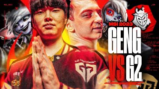 G2 VS GENG MSI BEST OF 5S BEGIN  CAEDREL [upl. by Melac]