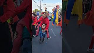 fiestas de san Miguel tendencias Cachiporristas baile ElSalvador viral [upl. by Portuna]