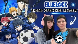 Non Anime Fan Reacts To Blue Lock All Openings 13 [upl. by Aneg425]