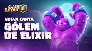 Clash Royale en Español NUEVA CARTA  ¡GÓLEM DE ELIXIR Presentando la Temporada 4 [upl. by Enailuj]