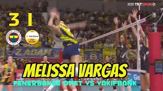 Melissa Vargas  fenerbahce opet vs Vakifbank  Turkish volleyball League 2024 [upl. by Rollecnahc111]