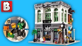 Lego Creator Brick Bank Set 10251  Unbox Build Time Lapse Review [upl. by Aoket]