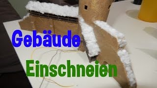 Modelleisenbahn  Gebäude Beschneien Burg  Hütte Spur N [upl. by Ambrosane804]