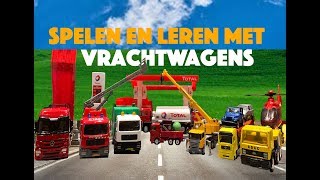 Leren en spelen met speelgoed vrachtwagens [upl. by Strickman]