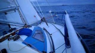 X79 NOR6100 Kosmix sailing in 1520 knots wind [upl. by Bonita]