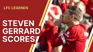 Steven Gerrard goal vs Celtic Legends  and celebration [upl. by Anny540]