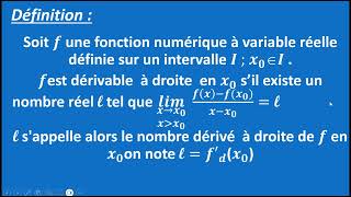 la dérivabilité dune fonction [upl. by Hun]