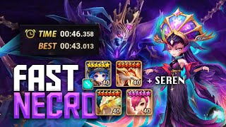 NEW SEREN 2A 045 Necro Abyss Hard Speed Team  Summoners War [upl. by Naved663]