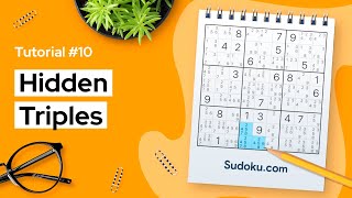 Hidden triples  a Sudoku technique for beginners [upl. by Pretrice720]