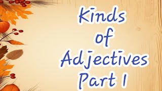 Kind of Adjective  Adjective ke prakar  What is Adjective [upl. by Mariande]