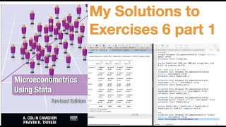 Microeconometrics using Stata Solutions to Exercises 6 part 1 [upl. by Elehcin]