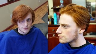 How To Cut Hair with Scissors and a Razor Medium Length [upl. by Kemble]