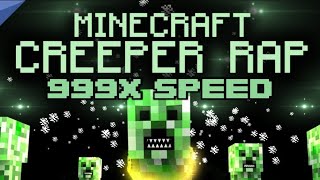 999X SPEED CREEPER RAP  🎵 Animated Minecraft Music Video🎵 [upl. by Darton]