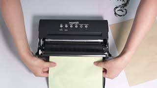 How to Use LifeBasis MT200 Tattoo Stencil Printer [upl. by Einahteb]