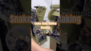 Snake Chain Machine Gold Silver Flat Snake Chain Round Snake Chain Making Machine Factory Direct [upl. by Artinahs855]