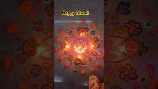 Diwali Rangoli celebrationdiwaliyoutubeshortsdiwalirangoliytshortssubshortsfeedcolorsdesign [upl. by Anilac]