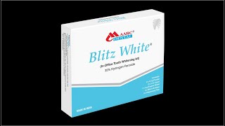 Blitz White Inoffice Tooth Whitening kit [upl. by Mahalia]