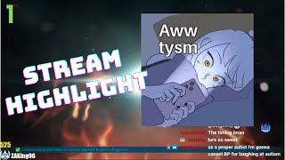 AWW TYSM  Stream Highlight [upl. by Onitnatsnoc]