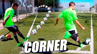 Como Sacar un Córner  Como Sacar de Esquina en Fútbol y Centrar Córner Saques de Esquina Tutorial [upl. by Rivkah]