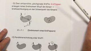 Reduktion von Kräftesystemen Statikbedingungen [upl. by Nwahsak]