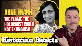 Anne Frank  Biographics Reaction [upl. by Neryt664]