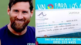 ¡Su mejor gol La millonaria donación de Lionel Messi para los niños que más lo necesitan [upl. by Lewes]