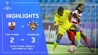 Port of Spain vs Golden Lion  2023 Concacaf Caribbean Cup [upl. by Kciregor596]