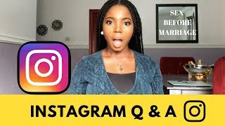 SEX BEFORE MARRIAGE DEALING WITH HURT  INSTAGRAM Q amp A [upl. by Drofxer]