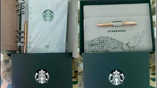 Unboxing Starbucks planner 2024 [upl. by Vail]