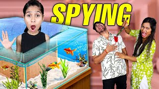 Spying On Sanket amp Priti Using a FISH TANK  Extremly Shocking [upl. by Alyac]