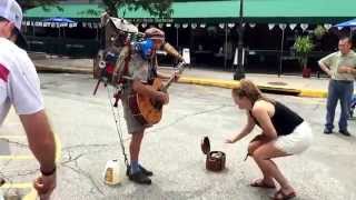 One Man Band  Street Performer  Kansas City MO [upl. by Neahs898]