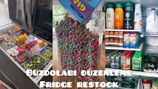 Buzdolabı düzenleme videolari I Asmr refill restock TikTok organization [upl. by Anirad]