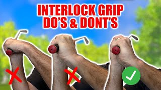 EASY FIX TO STREAMLINE YOUR BAD INTERLOCKING GRIP 😎 [upl. by Saihtam]