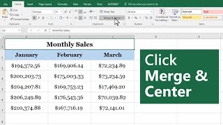 How to merge and unmerge cells in Microsoft Excel [upl. by Nodnalb]