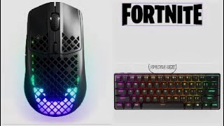 MINI ASMR XD  APEX PRO MINI  AEROX 3 WIRELESS  FORTNITE [upl. by Atinra]