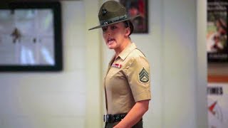 US Marine Drill Instructors Meet New Recruits [upl. by Annal25]