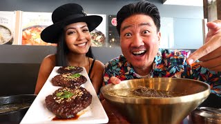 Exploring LAs Hidden Korean Food Gem ft Tristin Mays [upl. by Hesky]