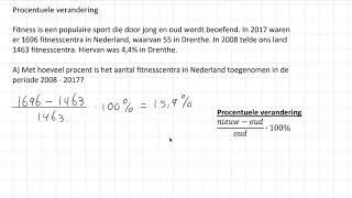 Procentuele verandering 3 HAVO [upl. by Aneeras625]