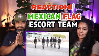 The Spectacular Mexican Flag Escort Team  Escolta De Bandera marching Competition REACTION [upl. by Enwahs]