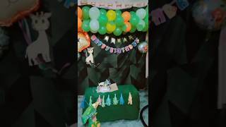 1st birthday celebration ideas 🎂🧸happybirthday birthdaydecorationideasathome birthdayboy [upl. by Lauree152]