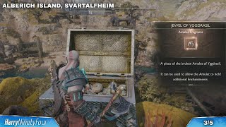 God of War Ragnarok  All Jewel of Yggdrasil Locations Amulet Upgrades [upl. by Jewel949]