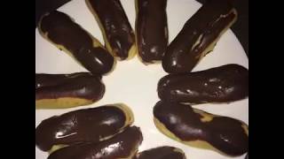 Les éclairs au chocolat تحلية ليكلار الفرنسية [upl. by Karla]